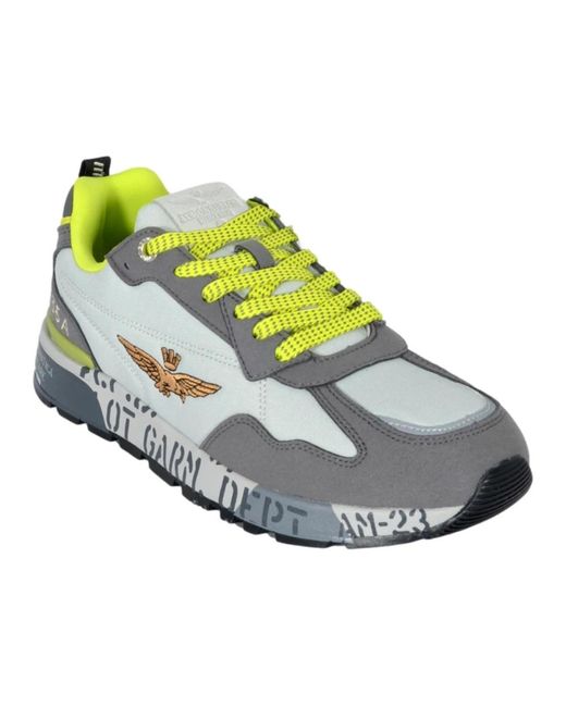 Aeronautica Militare Green Sneakers for men