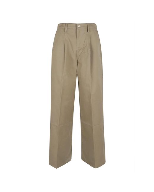 7 For All Mankind Wide Trousers in het Natural