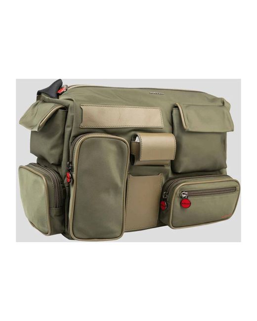 Kiton Green Cross Body Bags for men