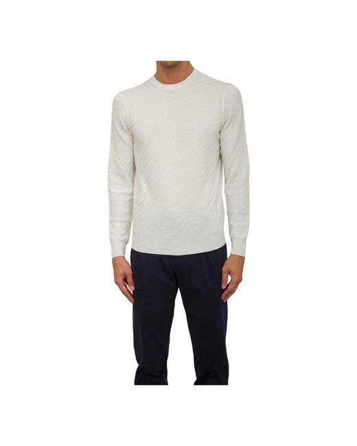 Corneliani Gray Round-Neck Knitwear for men