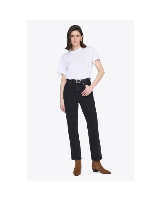 Anine Bing Blue Cropped Jeans
