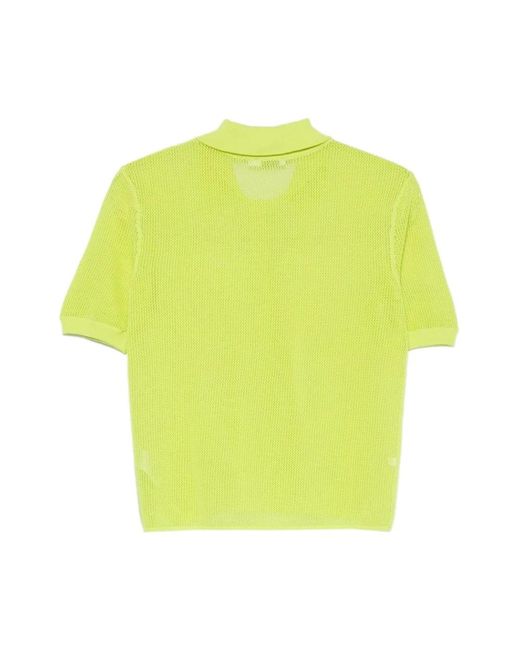 Patrizia Pepe Yellow Polo Shirts