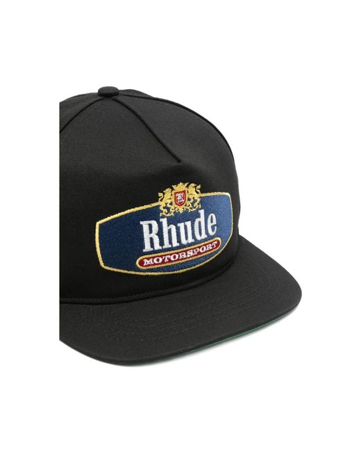 Rhude Black Caps for men