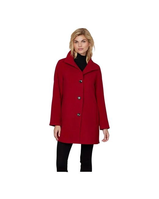 Junge Red Single-Breasted Coats