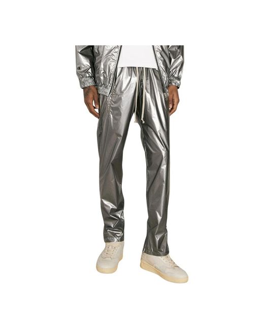 Trousers > slim-fit trousers Rick Owens pour homme en coloris Gray