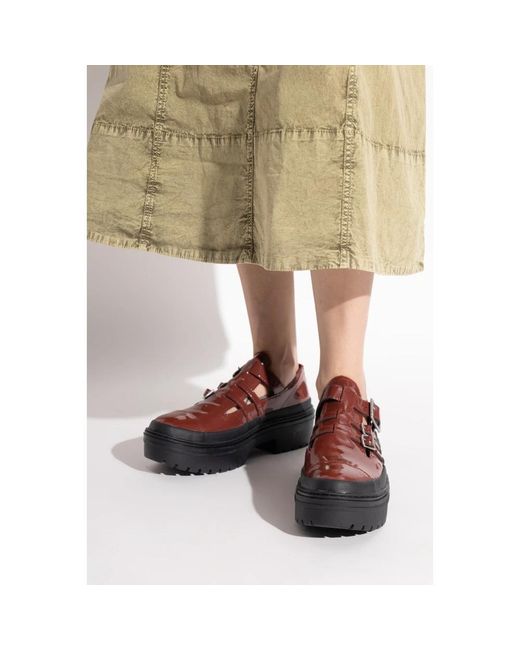 Converse Red Loafers