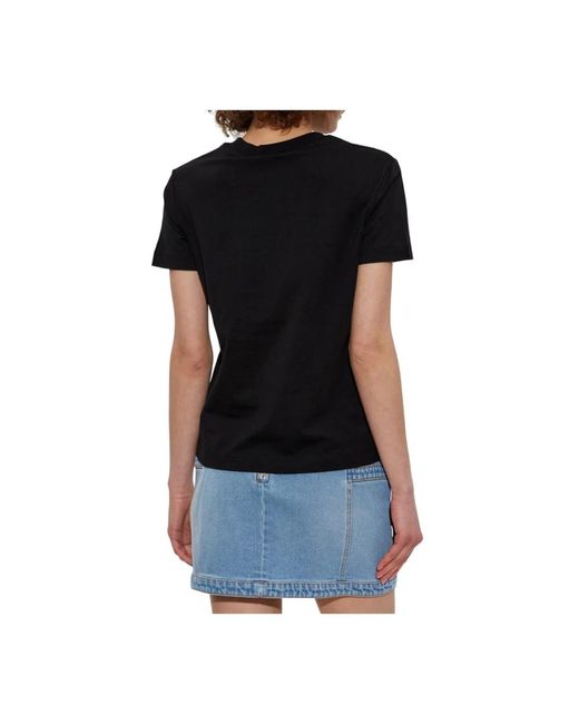 Versace Jeans Couture Black Kurzärmeliges T-Shirt Modernes Design