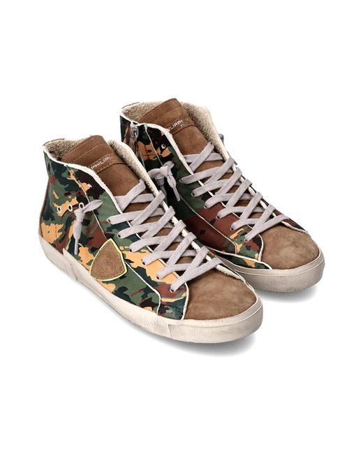Philippe Model Schoenen ,Veelkleurig ,Katoen Sneakers Prsx Tennis in het Multicolor voor heren