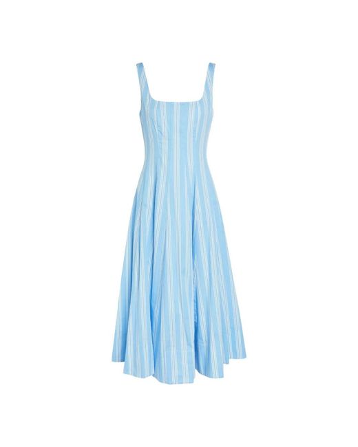 Midi Dresses Staud de color Blue