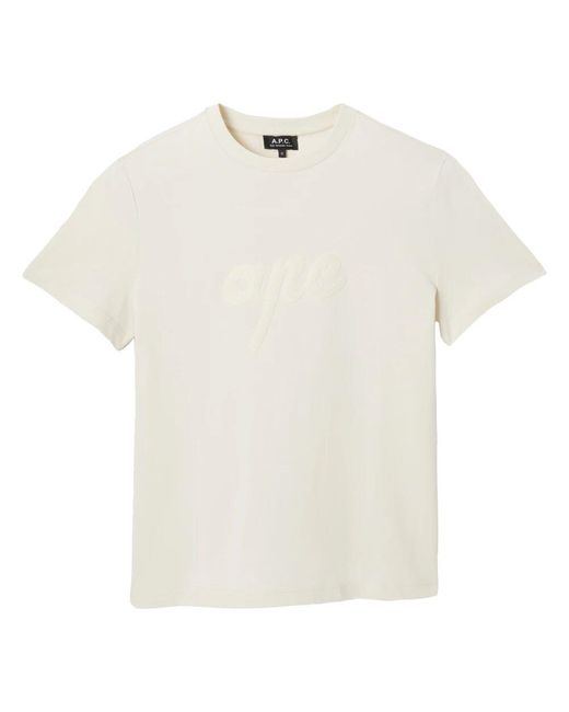 A.P.C. White T-Shirts for men
