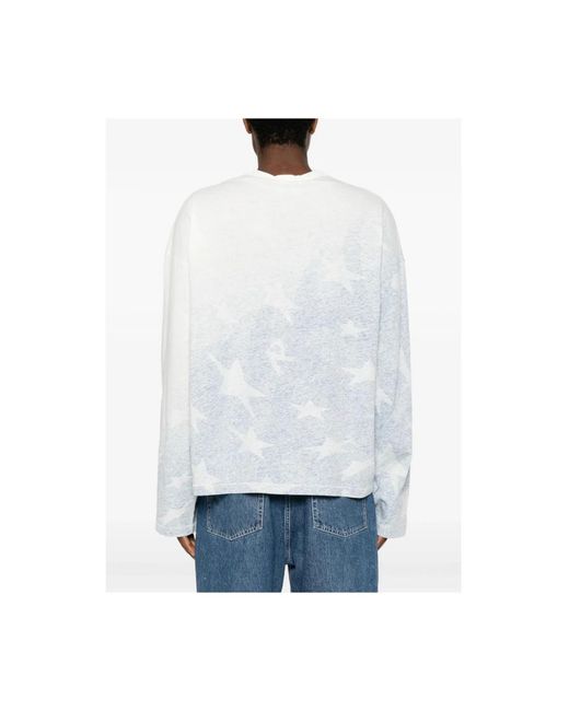 Represent Tops ,Blauw ,Long Sleeve Tops in het White voor heren