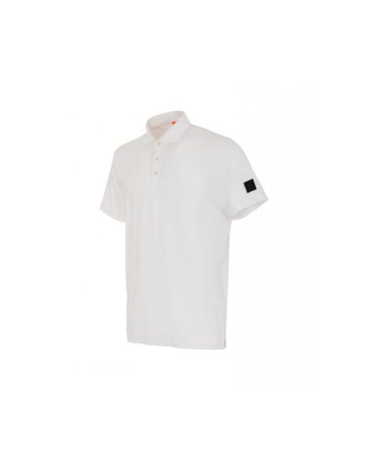 Suns Tops ,Wit ,Polyamide Polo Shirt in het White voor heren