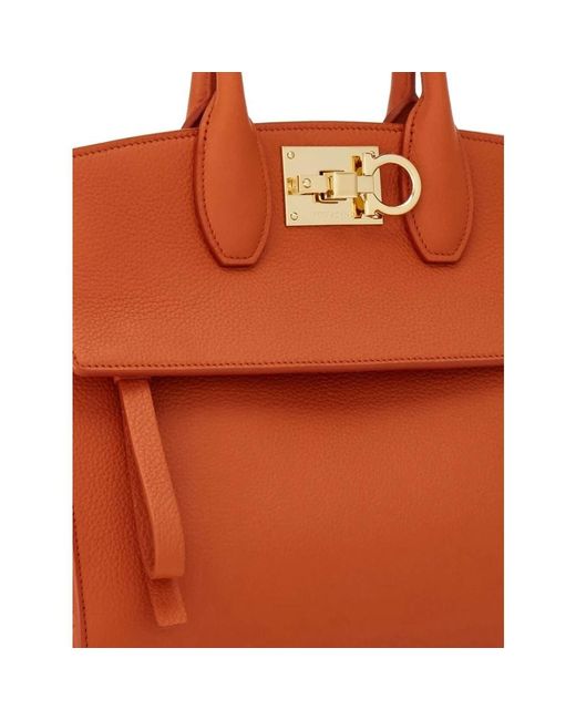 Ferragamo Orange Handbags