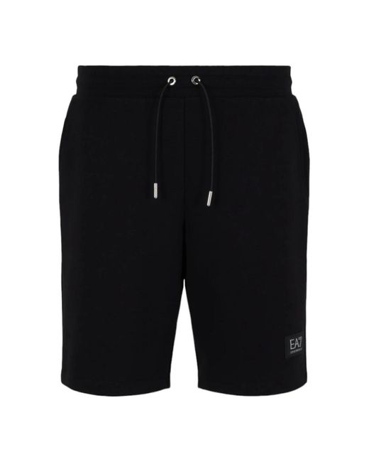EA7 Casual shorts in Black für Herren