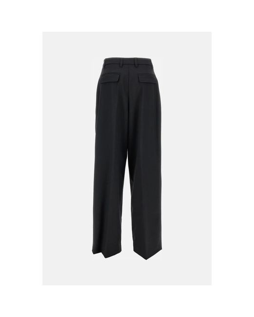 Wide Trousers Thelatest de color Black