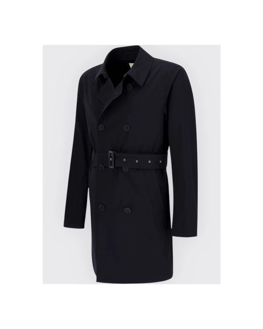 Herno Double-Breasted Coats in het Black voor heren