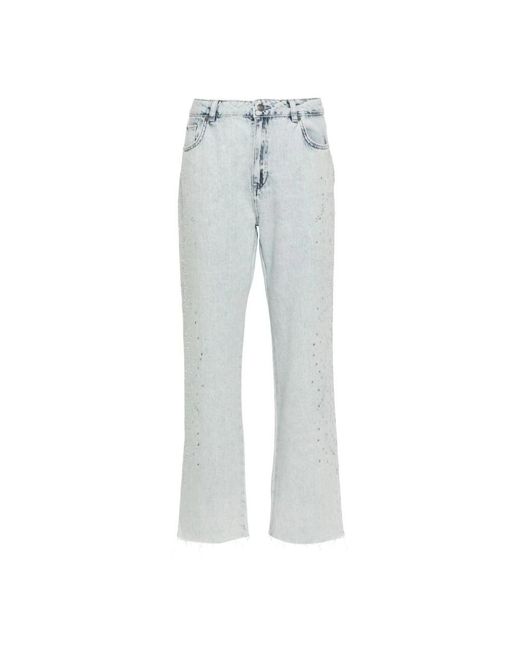 Twin Set Gray Straight Jeans