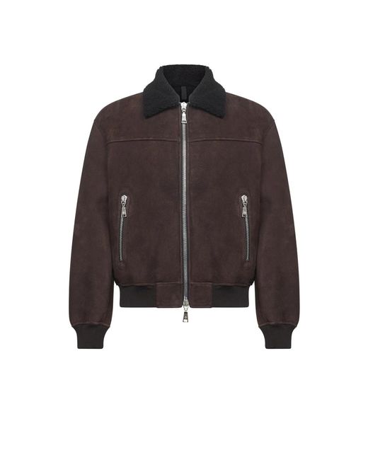 Tagliatore Brown Leather Jackets for men