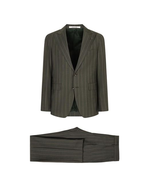 Tagliatore Green Single Breasted Suits for men
