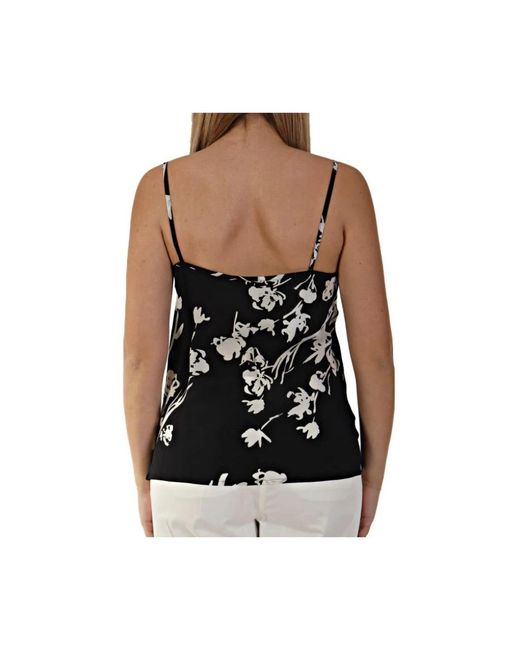 Marella Black Sleeveless Tops