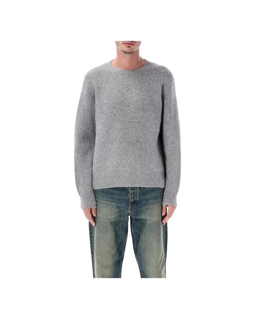 sunflower Gray Round-Neck Knitwear for men