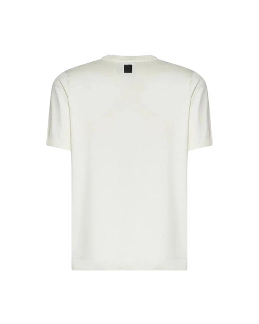 John Richmond White Round-Neck Knitwear for men