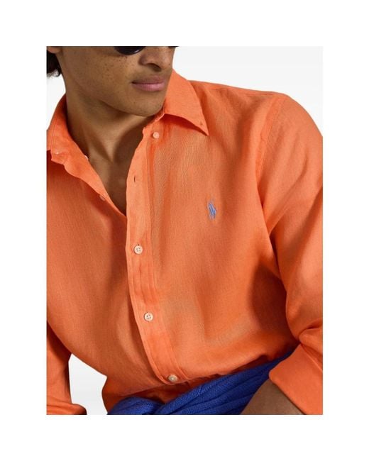 Polo Ralph Lauren Orange Casual Shirts for men