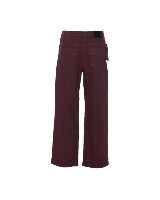 Elisabetta Franchi Purple Wide Trousers