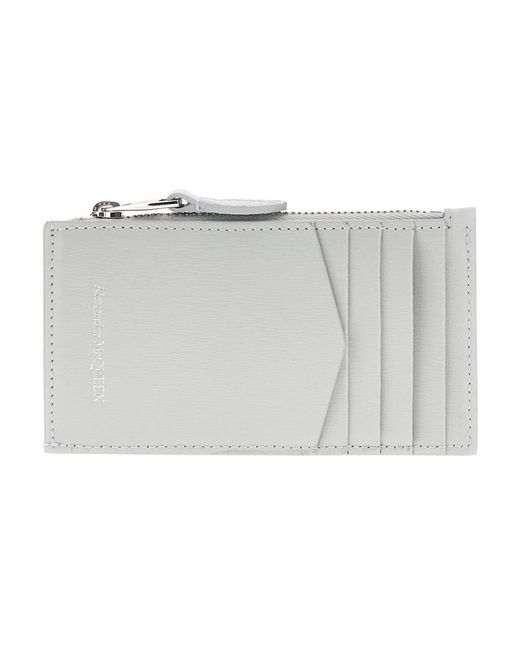 McQueen Accessoires ,Wit ,Stijlvolle Portemonnee in het Gray