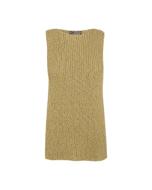Cortana Green Sleeveless Tops