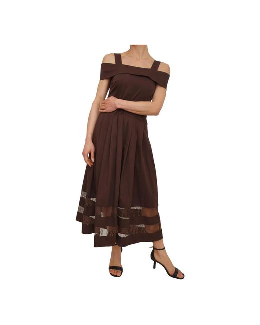 Blugirl Blumarine Brown Maxi Dresses