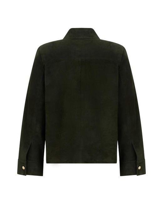 Max Mara Black Leather Jackets