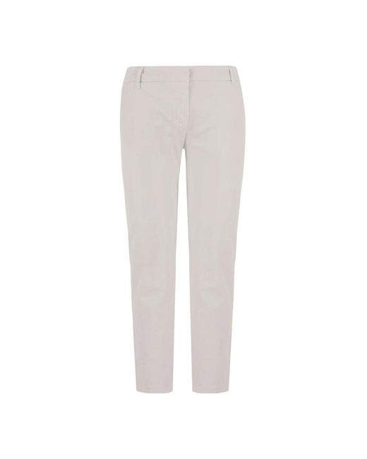 Slim-Fit Trousers di Bomboogie in White
