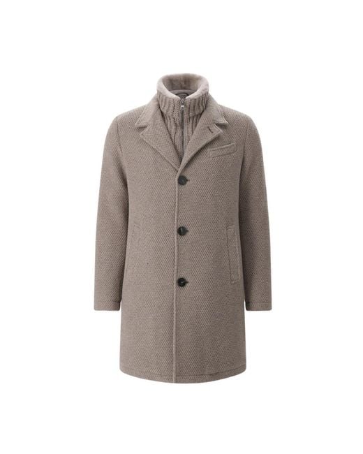 Gimo's Brown Single-Breasted Coats for men