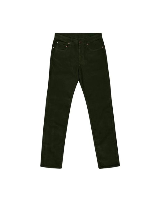 Boglioli Green Slim-Fit Trousers for men