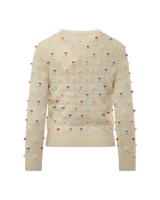 Isabel Marant White Round-Neck Knitwear