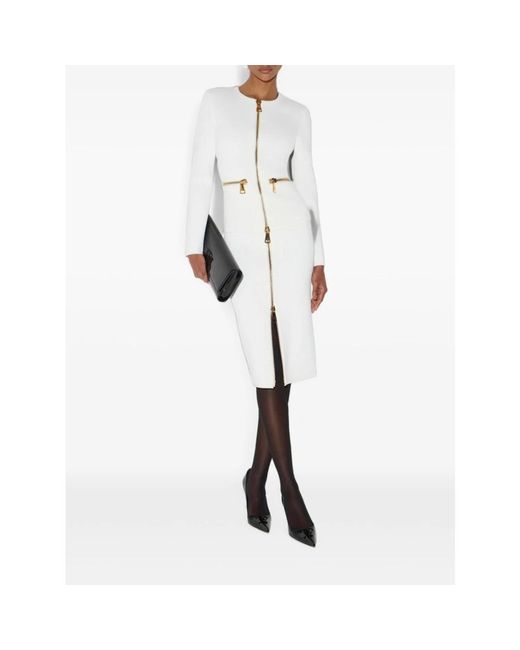 Elisabetta Franchi White Pencil Skirts