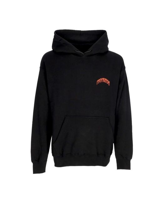 Propaganda Schwarzer Leichter Kapuzenpullover Triangle Cobrahm in Black für Herren