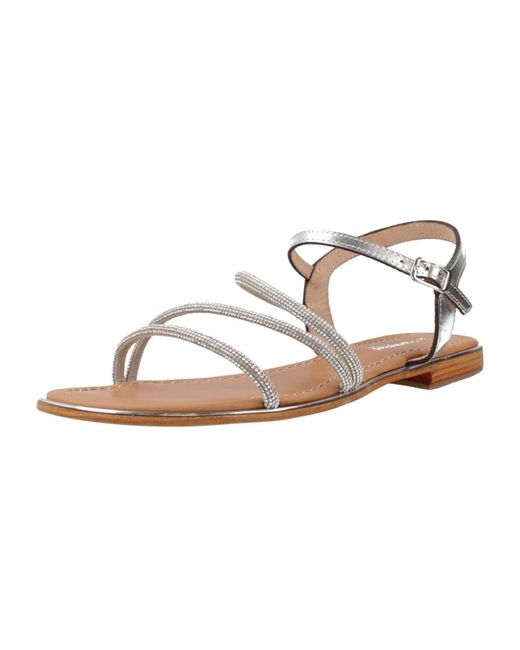 Les Tropeziennes Metallic Flat Sandals