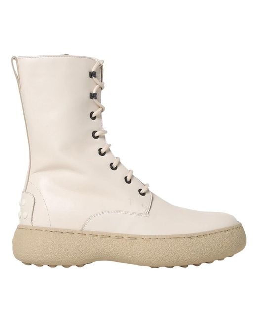 Lace-Up Boots Tod's en coloris Natural