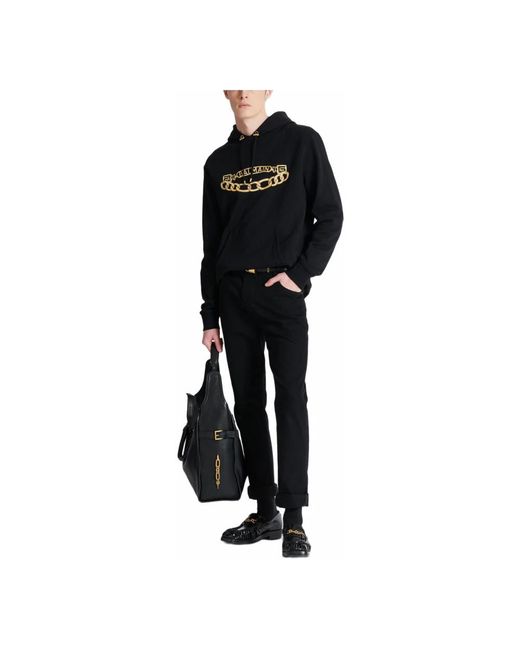 Balmain Straight Jeans in het Black voor heren