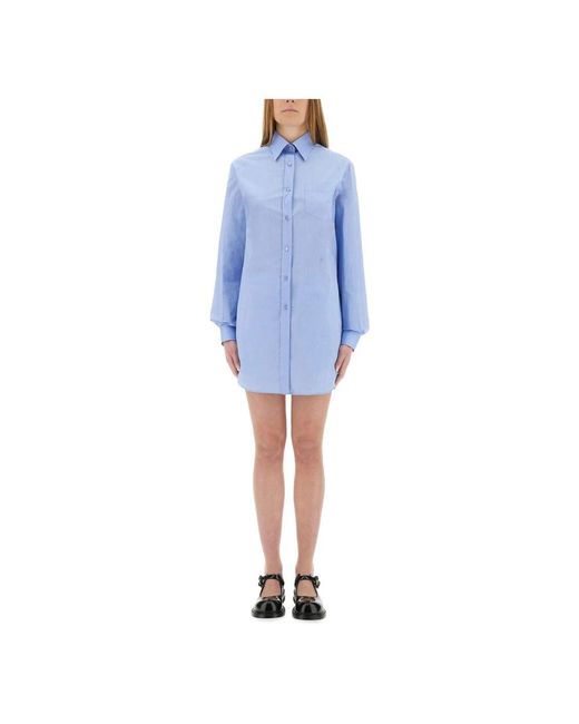 Moschino Blue Shirt Dresses