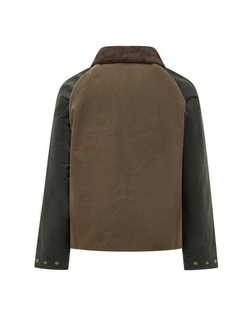Barbour Korte Patchwork Jas in het Black