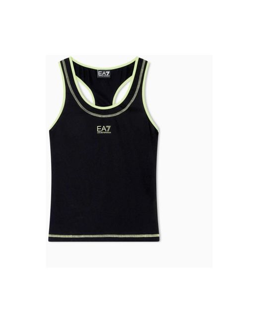 Sleeveless Training Tops EA7 de color Black