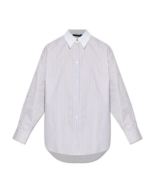 Paul Smith Overhemden ,Wit ,Katoen Oversize Shirt in het White