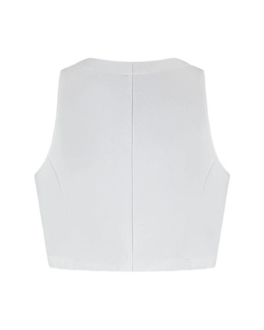 Balmain Tops ,Wit ,Sleeveless Tops in het Blue