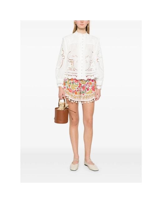 Farm Rio White Blouses