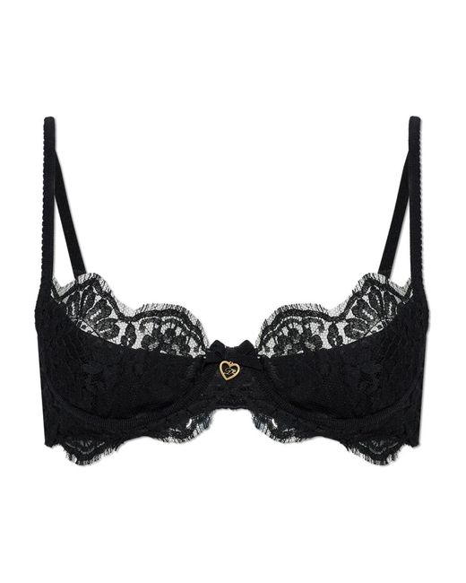 DSquared² Ondergoed ,Zwart ,Satijn Kanten Bh in het Black