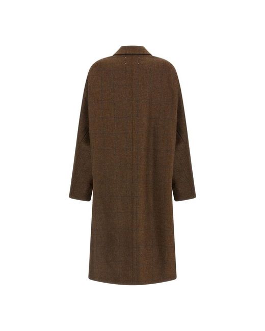 Maison Margiela Brown Single-Breasted Coats