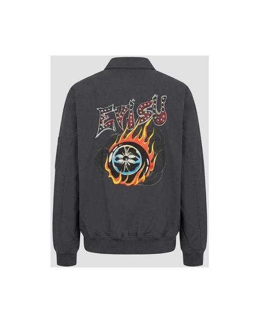 Evisu Gray Bomber Jackets for men